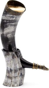 Drinking Horn With Stand