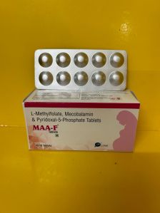 L-Methylfolate 1mg , Mecobalamin 1500 mg , Pyridoxal 5 phosphate tablets