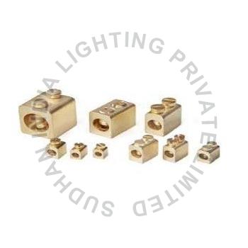 Golden Plain Coated Sudhan India Brass Electrical Switch Terminals