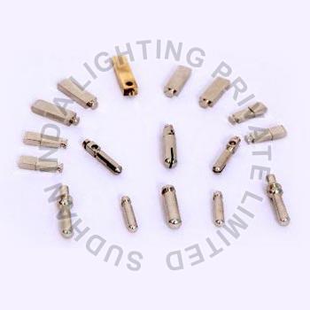 Golden Polished brass Flat toggle socket pins