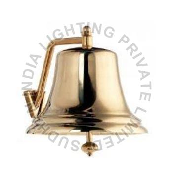 Round Bronze Gold Plated Polished Brass Titanic Bell
