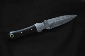 Plastic Handle Damascus Blank Knife