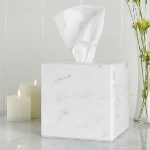 Marble tissue cover box