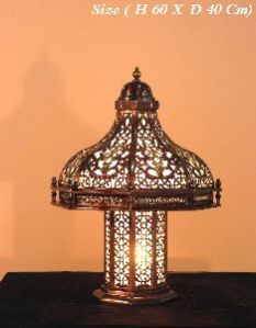 BRASS MOROCCAN LANTERN LAMP