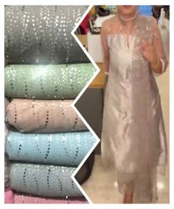 Polyester Glitter Net Fabric