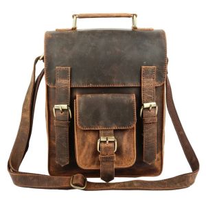 Genuine Leather Sling Messenger Bag