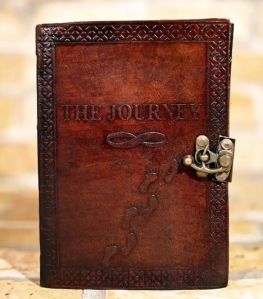 The Journey Embossed Leather Journal