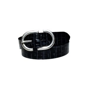 Men's Genuine Black Leather Belt
