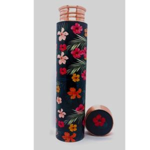 Designer Round Copper Water Bottle