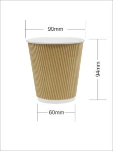10 Oz Ripple Wall Paper Cup