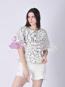 Womens Poplin Stripe top