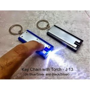 Rectangular Metal Torch Keychain, Color : All Colors