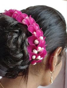 Handmade Rose Petal Hair Bun