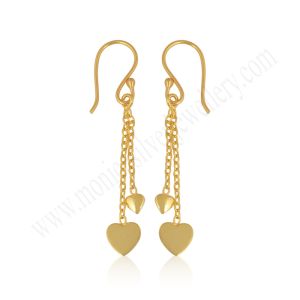 Gold Plating Silver Earrings