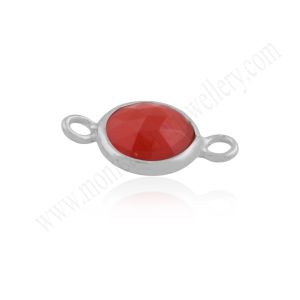 Red Onyx Silver Jewelry Finding