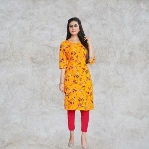 yellow kurti