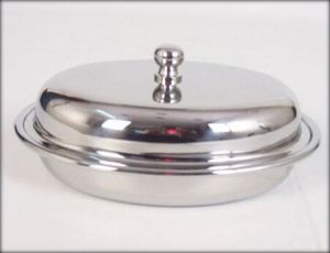 Stainless Steel Oval Entree Dish
