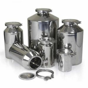 Sniko Plain Polished 316l Stainless Steel Pharma Container, For Pharmaceutical, Size : Multisize