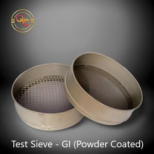 Test sieves with powder coated