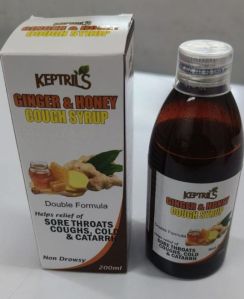 Ginger Honey Cough Syrup, Brand Name : Keptrils