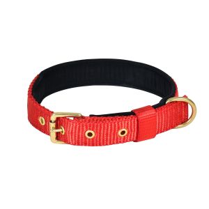 Pin Buckle Dog Collar Neck Belt (Red)