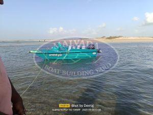 Frp 4 seater speed boat with 40hp motor