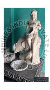 MARBLE STONE LADY SCULPTURE