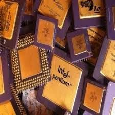 Ceramic CPU Processor Gold Scrap