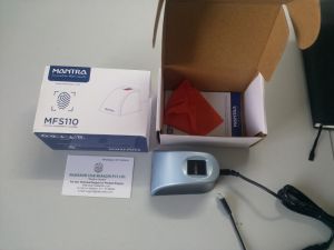 mantra mfs110 l1 biometric fingerprint scanner
