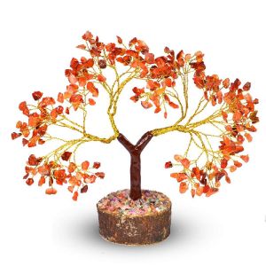 Carnelian 300 Beads Stone Tree