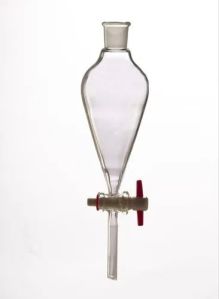 Conical Glass Separating Funnel, For Lab Use, Packaging Type : Box