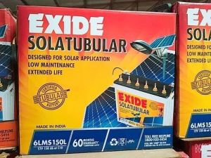 exide solar battery