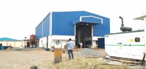 Factory roofing shed fabrication