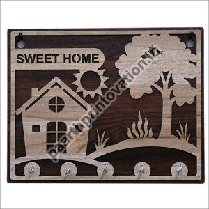 Sweet Home Wooden Key Holder