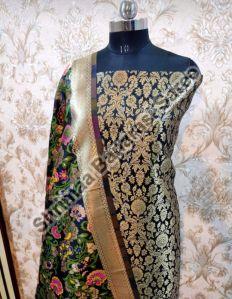Banarasi Embroidered Chanderi Dyeable Suit