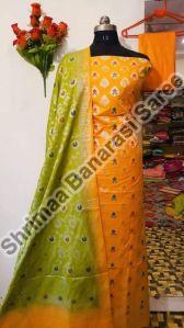 Banarasi Pure Katan Silk Dyeable Suit