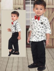 Boys Pant Shirt With Suspender