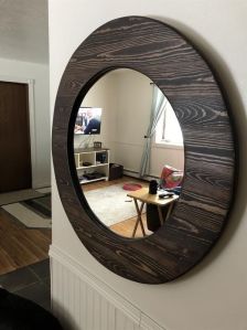 wooden mirror frame