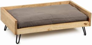 wooden pet bed