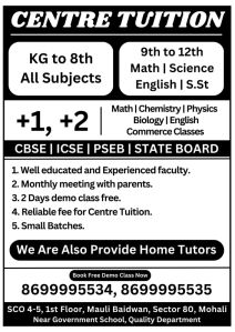 home tuition in Mohali