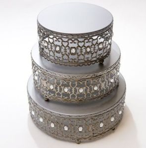 Cake stand  etched design