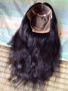 Human Hair Black Full Lace Wig, Style : Straight