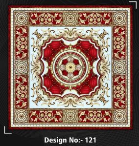 121 Decorative Rangoli Ceramic Floor Tiles