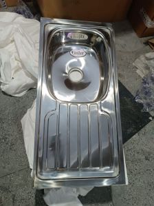 Single Bowl With Drain Board Kitchen Sink 304 Grade
