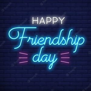 Happy Friendship Day Neon Sign Light
