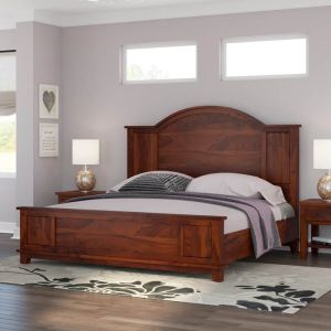 Rishiya Solid Wood King Size Bed