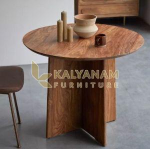 Daun Solid Wood 2 Seater Dining Table Set