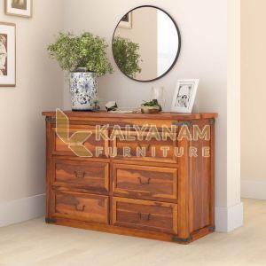 Floral Solid Wood Dressing Table