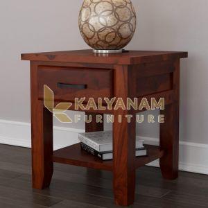 Rishiya Solid Wood Bedside Table