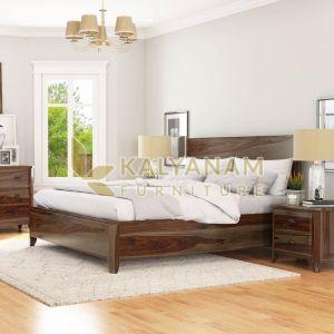 Romeo Solid Wood Queen Size Bed